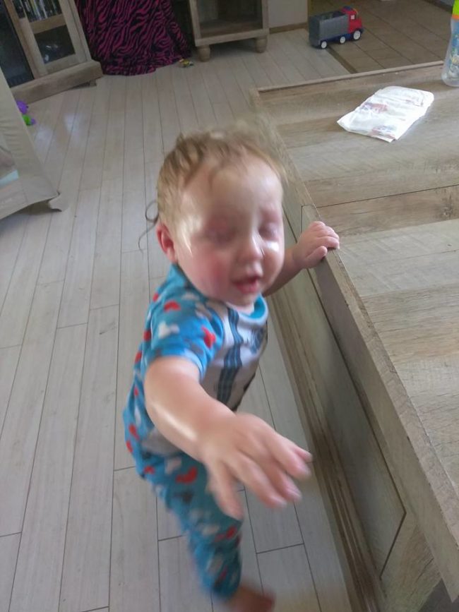 It may look like he just took a bath, but the truth is much more disgusting.