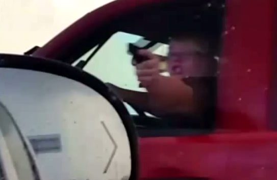 In an extreme case of road rage, McNeil recorded 25-year-old Amanda Downs pointing a gun-shaped object in their direction. While it was actually a novelty knife shaped to look like a firearm, it was no less terrifying to McNeil and his dad.