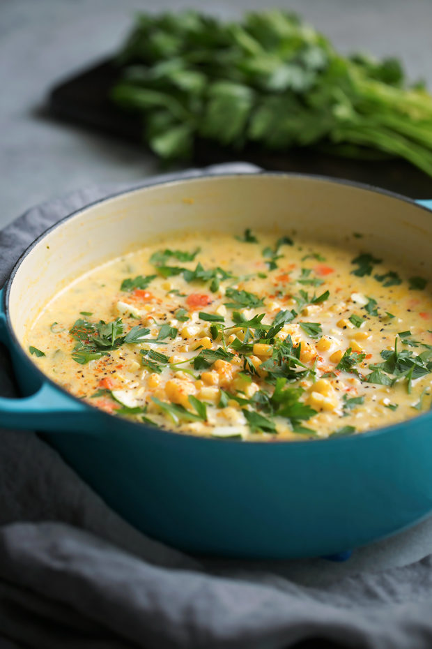 When it comes to summer vegetables, the soup options are endless. But one of my all-time favorites is this deliciously fresh Corn-Zucchini Chowder.