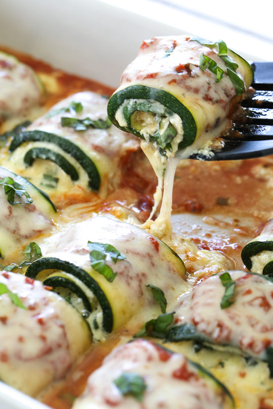 Ditch the pasta for your classic Rollatini recipe and use a fresh vegetable like zucchini instead.