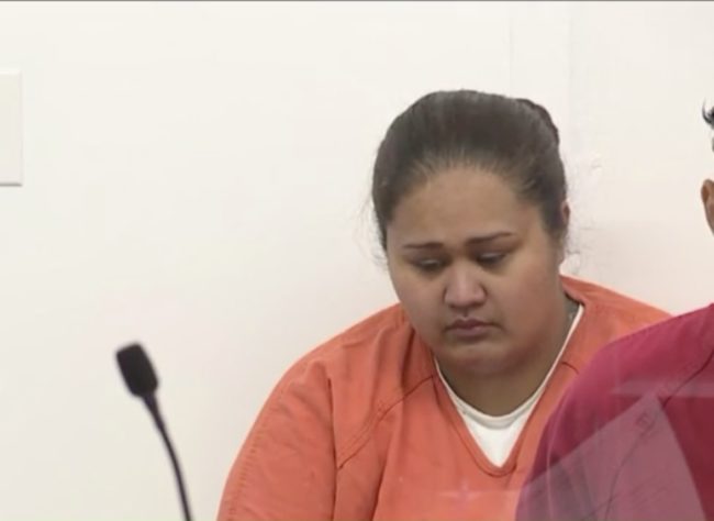 Maynard had previously told police that the young boy had been jumping on a trampoline before falling onto the hard ground.