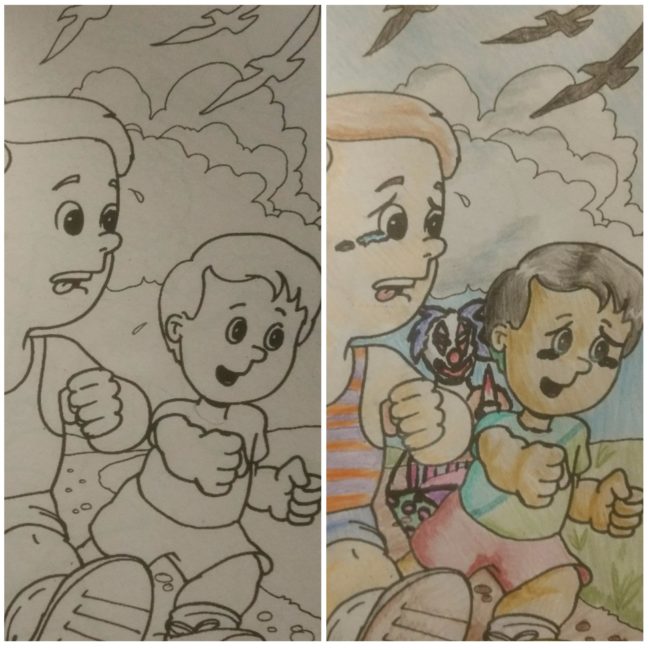 "Tommy knew as long as he outran his friend, he would live."