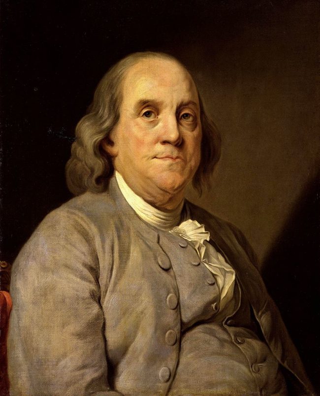 Benjamin Franklin -- the man on a mission to make farts more bearable.
