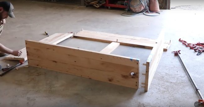 Once the pieces are secure, it's time to begin fitting them together.