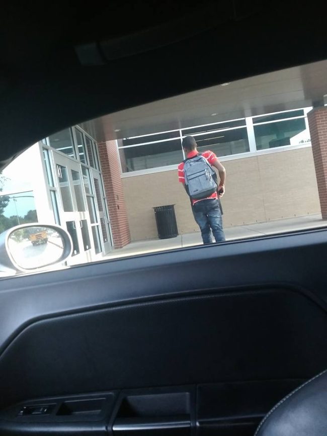 It would have been easy for Smith to say no, but he couldn't pass up an opportunity to encourage a kid to go to school.