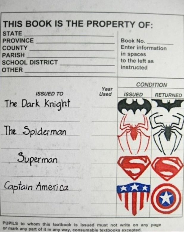 I had no idea you were going to superhero school.