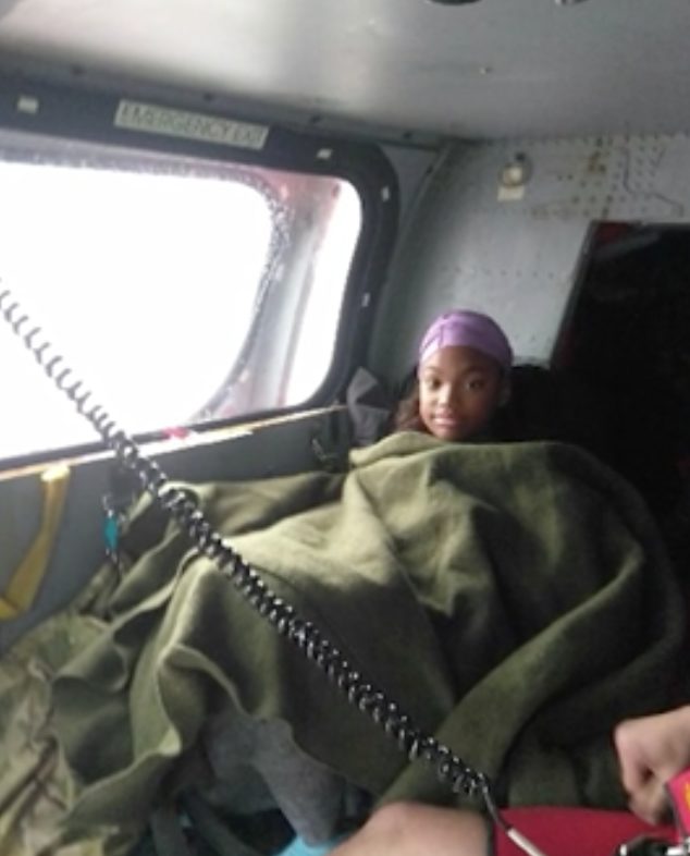 After two days in the rain with pain that's been described by the National Institutes of Health as "worse than childbirth," she was on her way to the hospital.