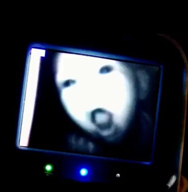 "Wife and I woke up to this on the baby monitor."