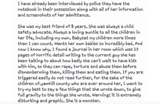 Here's how her friend found out.