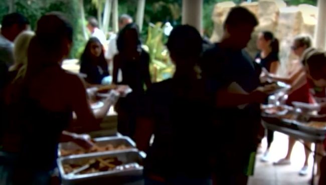 Now they're offering food and entertainment to the kids while they find a way to fix up the shelter.