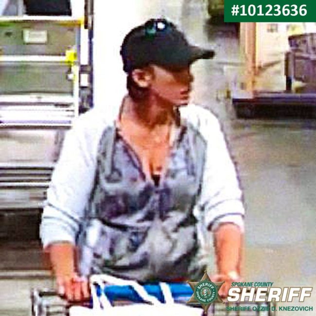 The Spokane County Sheriff's Office is currently asking for the public's help in identifying the suspect(s) in these photos.