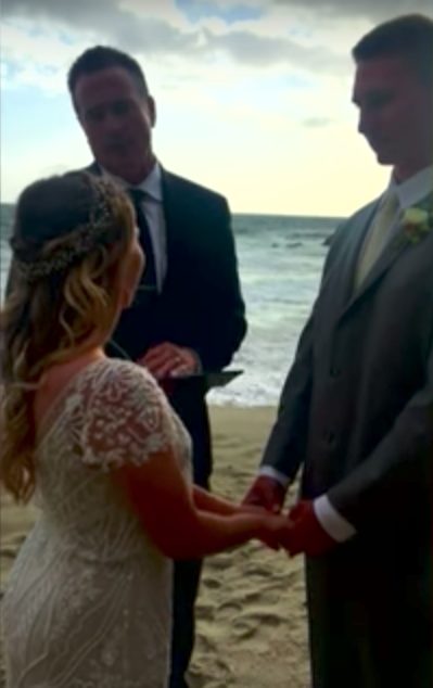 They placed their camera down for a moment on top of a sea wall, only to see it swept away moments later. 