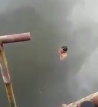 The man, named Suprianto, had reportedly been looking for the body of a teenager who'd been killed by one of the creatures in Muara Jawa estuary the day before.