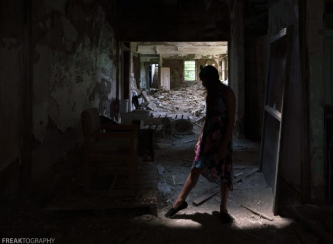 "On our first visit to this building she was terrified and stuck to me like glue. This year, on our third trip here together, she was much more relaxed and excited, and she was a natural in front of my camera." Keep scrolling to see some of our favorites from this series.