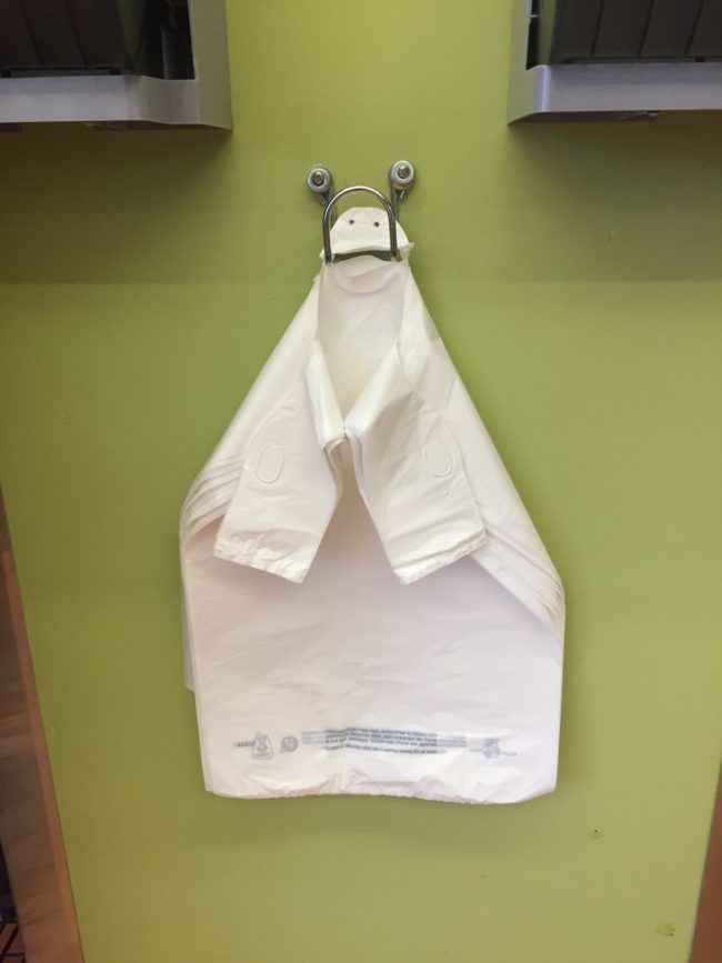 "This shopping bag holder looks like Jar-Jar Binks."