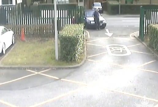 McCarthy had been instructed to stand in front of the entrance after the head teacher sent out a letter to parents explaining that it wasn't safe for children coming out of the school. Shoeman apparently didn't agree, because when McCarthy turned his back on the vehicle...