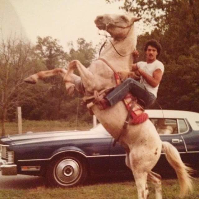"My dad being infinitely cooler than I'll ever be. (1980)"