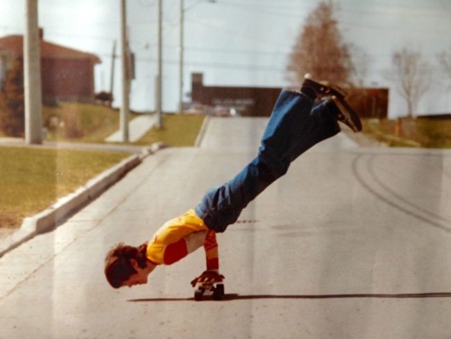 "I present my dad. He wasn't famous, but his moves were pretty cool (1977)."