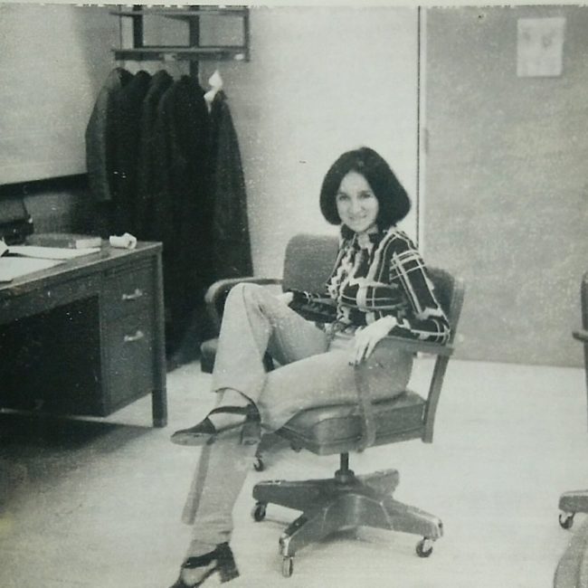 "My mom working at NASA, 1974."