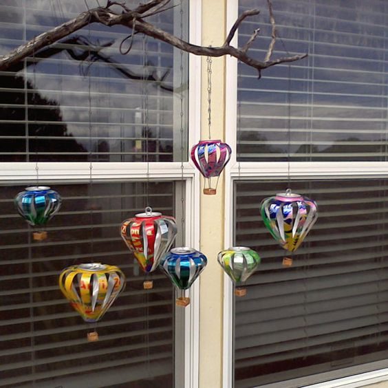 If you want something more whimsical, these hot air balloon decorations are adorable. 