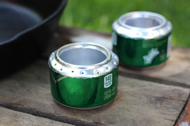 Speaking of camping, you can even turn a soda can into a portable camp stove.