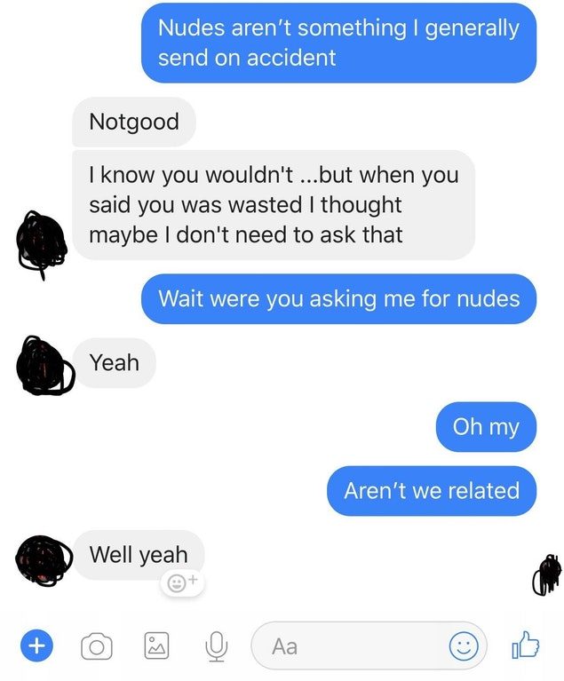 This is her half uncle. Excuse me while I go vomit.