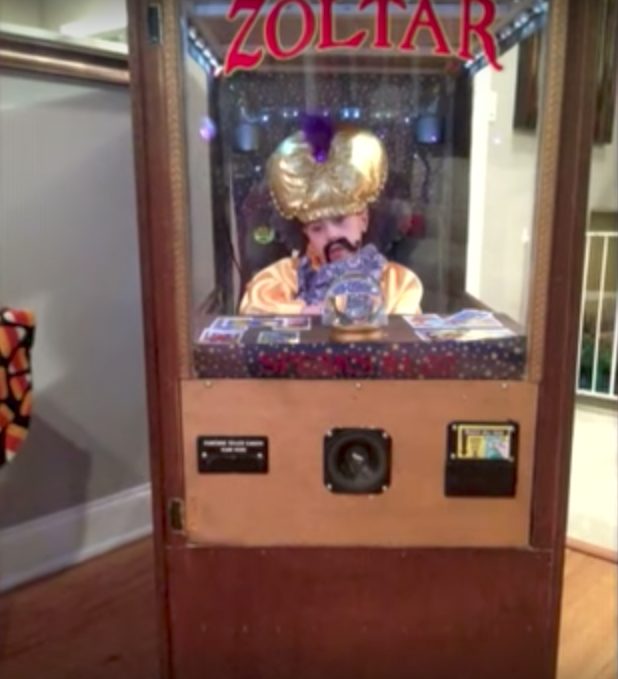 One year for Halloween, he went as a fortune teller, and another as the Lincoln Memorial.