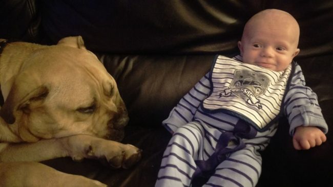 "Turns out that little Harry is pretty damn awesome. He barely ever cries. He's the happiest baby I've ever encountered and sleeps for 9-10 hours a night and wakes up smiling afterwards," he said. "He's also cute as hell, which is the first time I've ever thought that about a baby. I wake up some mornings in disbelief that I'm actually a dad. Then I look in his crib and he looks back and gives me a big smile and I'm in love all over again."