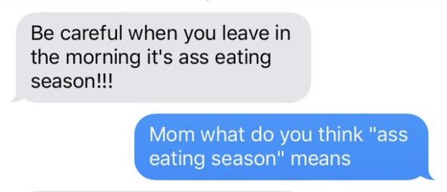 After doing a double take to make sure she read her mother’s warning correctly, Grace began to question what exactly her mother meant by her NSFW comment.