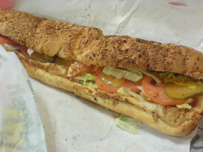 In 2008, A Subway customer discovered that the chain was trying to help him cut out the fat from his diet when he discovered a sub-cutting knife baked into the bread. The man went on to sue the company for $1 million.