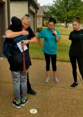 Grateful doesn't come close to describing how she felt when they surprised her.