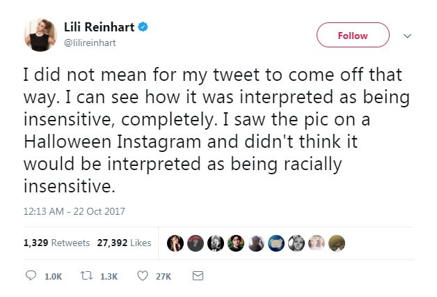 However, what her accusers didn't stop to think about was that their comparisons were equating black people with demons. Like I said before, ironic.