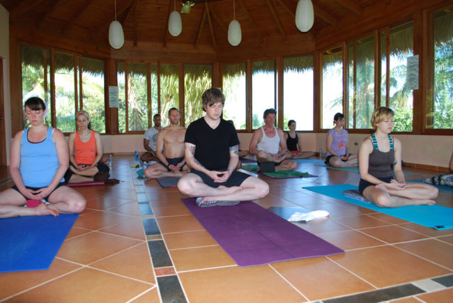 Not cleaning that yoga mat before using it