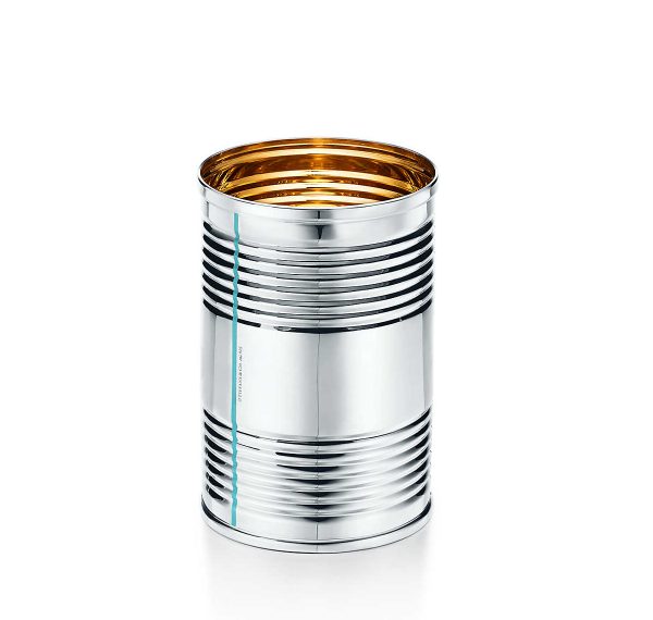 Here's its crown jewel -- a tin can in sterling silver and vermeil. All it'll cost you is $1,000.