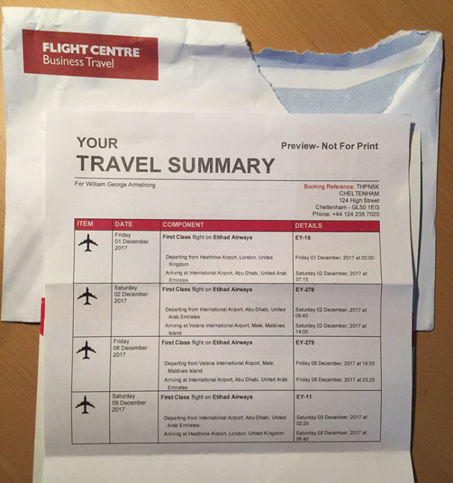 ...and arranged an alarmingly expensive trip to another country.