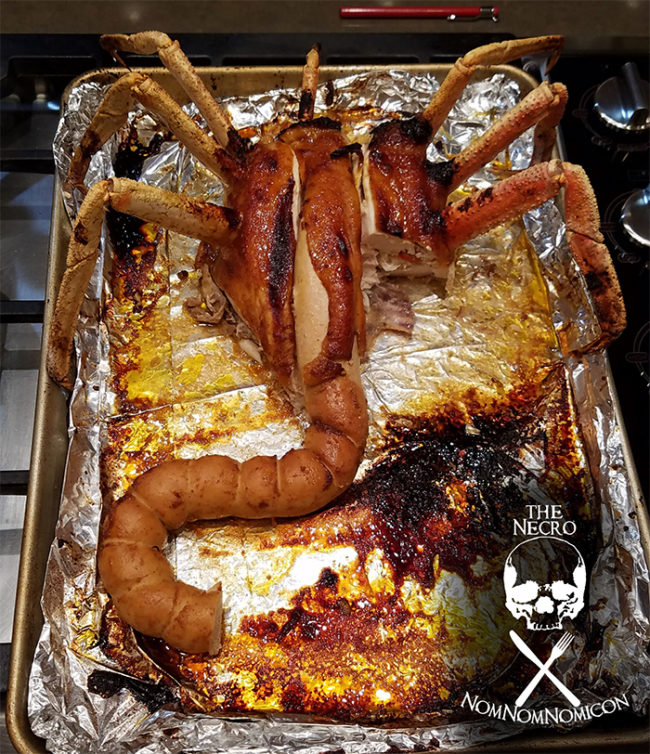 Still, it looks like the creepy dish wasn't totally disgusting. After all, it's still food, and it didn't go to waste! 