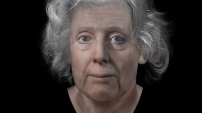 The recreated images show an older woman with a pleasant face, not the monster she was said to be. Records suggest she was possibly in her 60s and frail with failing eyesight. Describing the process, Rynn explained, "When the reconstruction is up to the skin layer, it's a bit like meeting somebody and they begin to remind you of people you know, as you're tweaking the facial expression and adding photographic textures."