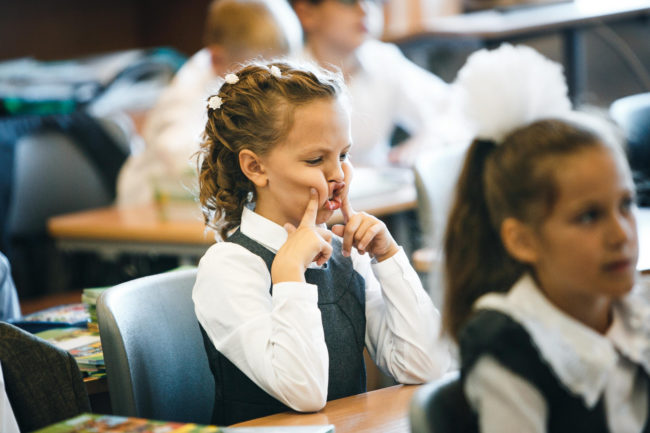 "My hair is usually strawberry blonde in the summer, but I dye it a darker red in the fall. When my kindergarten students came to class yesterday, they were all a bit unsure of the new color. Here's a real conversation. .....Kid - Teacher, head is why red? Me - Why is my hair red? I'm like a tree. I change colors in the fall. Kid - So...... winter and no hair? I about died laughing! That's some logic for you!" -- energirl