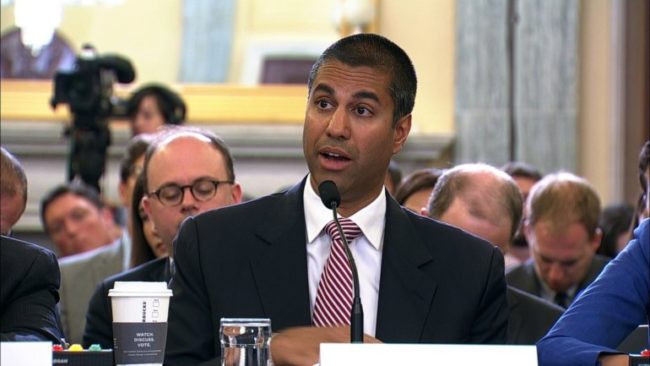 "President Clinton got it right in 1996 when he established a free market-based approach to this new thing called the Internet, and the Internet economy we have is a result of his light-touch regulatory vision," Pai said. "We saw companies like Facebook and Amazon and Google become global powerhouses precisely because we had light-touch rules that apply to this Internet. And the Internet wasn't broken in 2015 when these heavy-handed regulations were adopted."