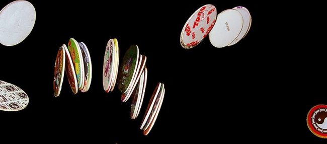 1991: POGs, or cardboard bottle caps from the Passion fruit-Orange-Guava brand. These were used to play a popular game among children, in which they were put into stacks and slammed with metal bottle caps.