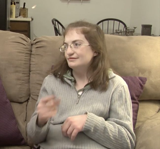 "The first time I saw Spencer, I liked him because he came with me. He liked to be close to me. He wanted to be with me, and I love him. He's a nice dog and he loves me back," Rebecca commented about her first interactions with Spencer.