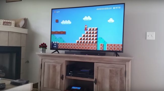 Shane Birkinbine created a level on Super Mario Maker and told his girlfriend he wanted her to play it. It starts out simply enough, but as it gets more difficult, he starts offering advice on how she can get around the piranha plants and other obstacles.