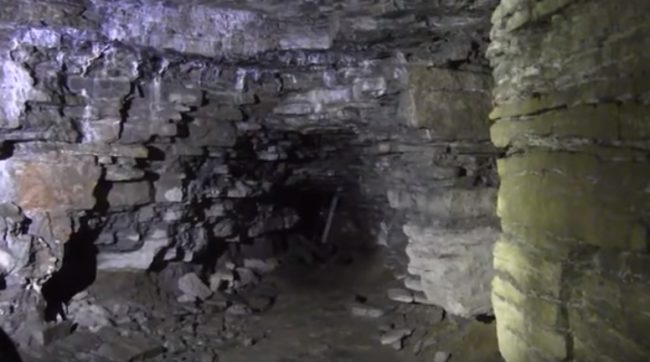 This year, the two explorers were finally able to step inside the chamber after careful chiseling.