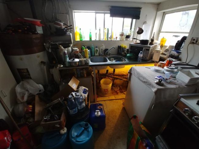 Still, the boys were shocked to see just how bad things had gotten. There was no running water, and it was clearly a hazard.