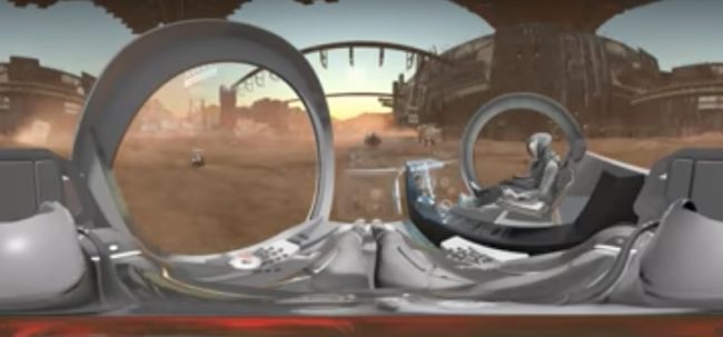 Even if you don't have a VR headset, you can click and move around on screen for the full 360 degree experience of the "City of Wisdom."