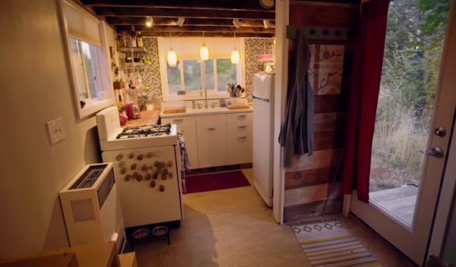 While it looks, well, tiny on the outside, her new home is probably more spacious than you'd expect.