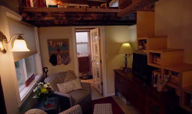 Utilizing all the vertical space she could, Boyle not only made it pretty comfortable -- she created an affordable place to live.