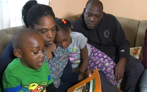 Thousands watched as he made his way through each book. True to his word, the little guy had finished 100 by the end of the day!