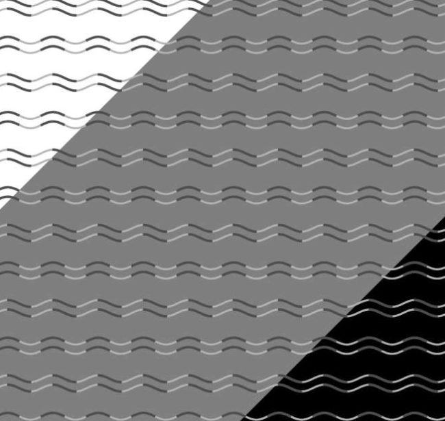 In the image below, you probably see some curved lines and some zigzags, right? Actually, they're all curved lines. 