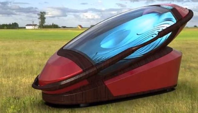 The Sarco, developed by Nitschke&rsquo;s organization, Exit International, is a pod-shaped chamber that comfortably fits one person inside. When users are ready to die, they press a button, which causes the chamber to "fill up with liquid nitrogen to bring the oxygen level down to about 5 percent." Users lose consciousness within a minute. Once they're dead, the capsule can be used as a coffin, while the base can be reused.